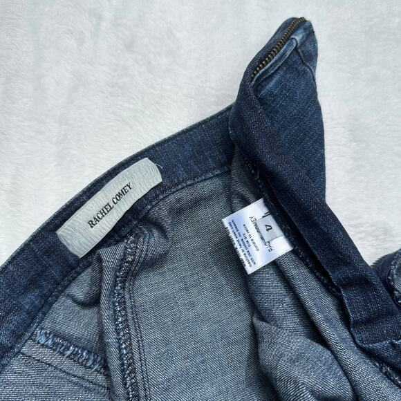 Rachel Comey Absolute Pant Wide Leg Flare Jeans Dark Indigo Denim Size 4 EUC - Picture 9 of 16